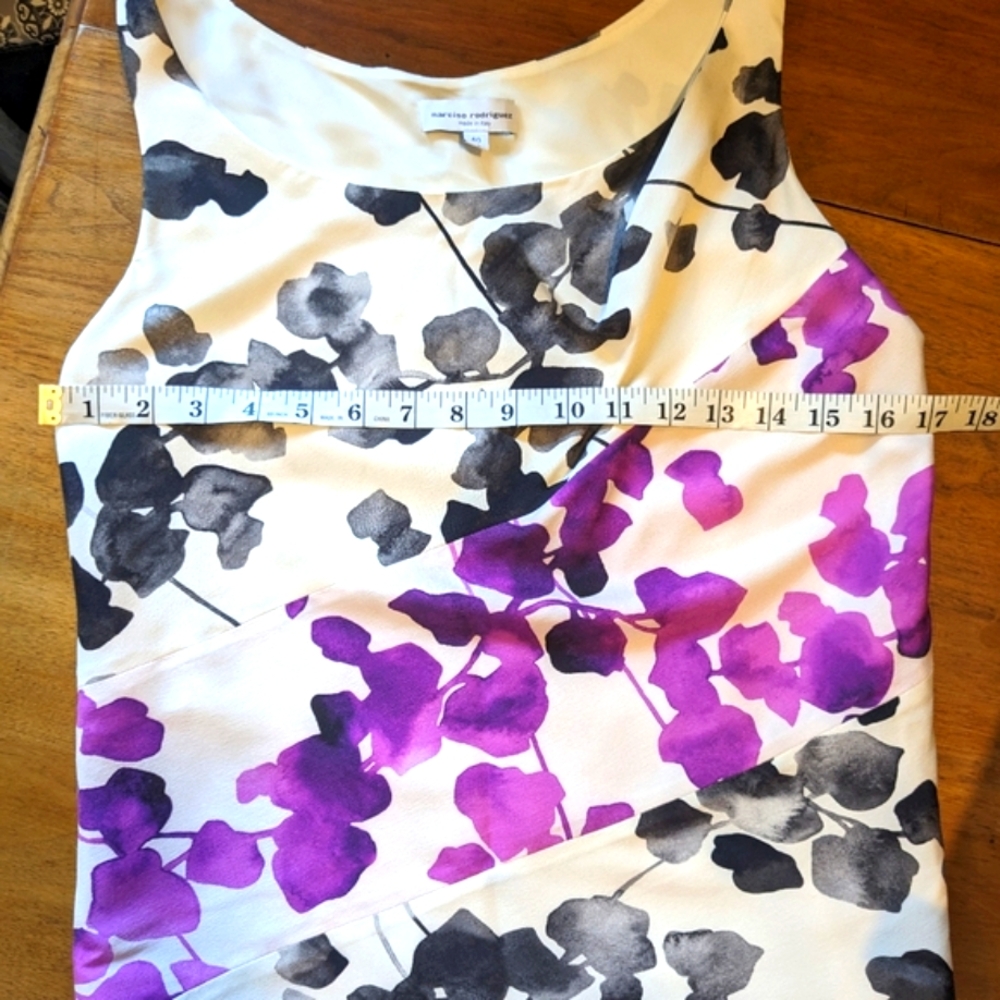 Narciso Rodriguez made in Italy sleeveless 100 percent silk top women's size 40